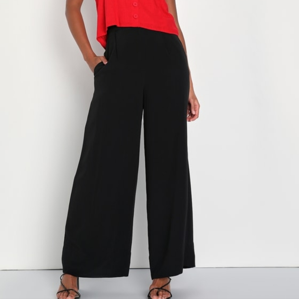 LULUS Black Flare Pants